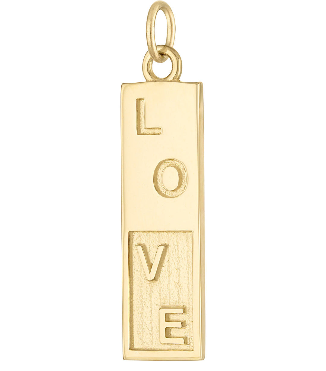 Love Tag 14K Gold Charm